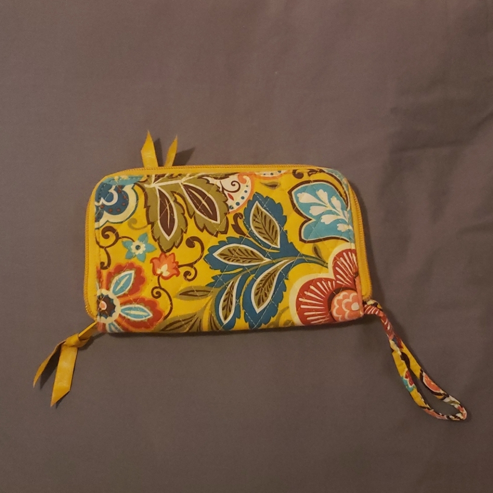 Vera bradley Provencal yellow wallet